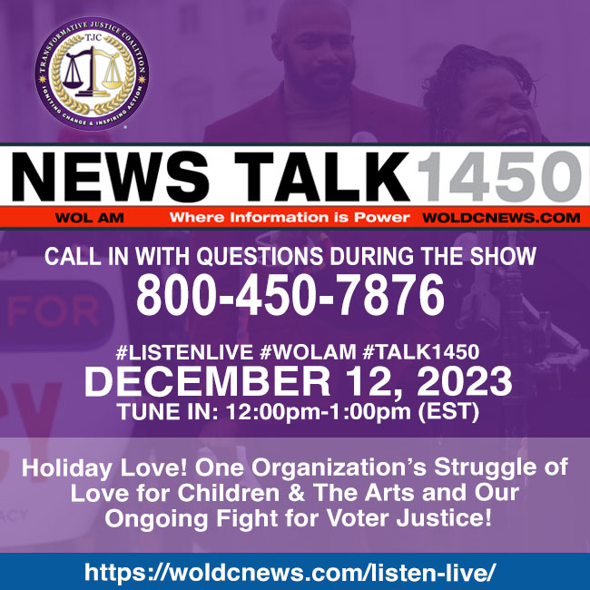 #TalkRadio – December 12: Holiday Love! One Organization’s Struggle of Love for Children & The Arts and Our Ongoing Fight for Voter Justice!