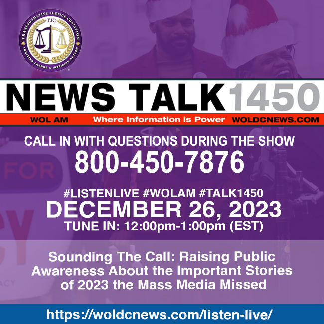 #TalkRadio – December 26: Sounding The Call: Raising Public Awareness About the Important Stories of 2023 the Mass Media Missed